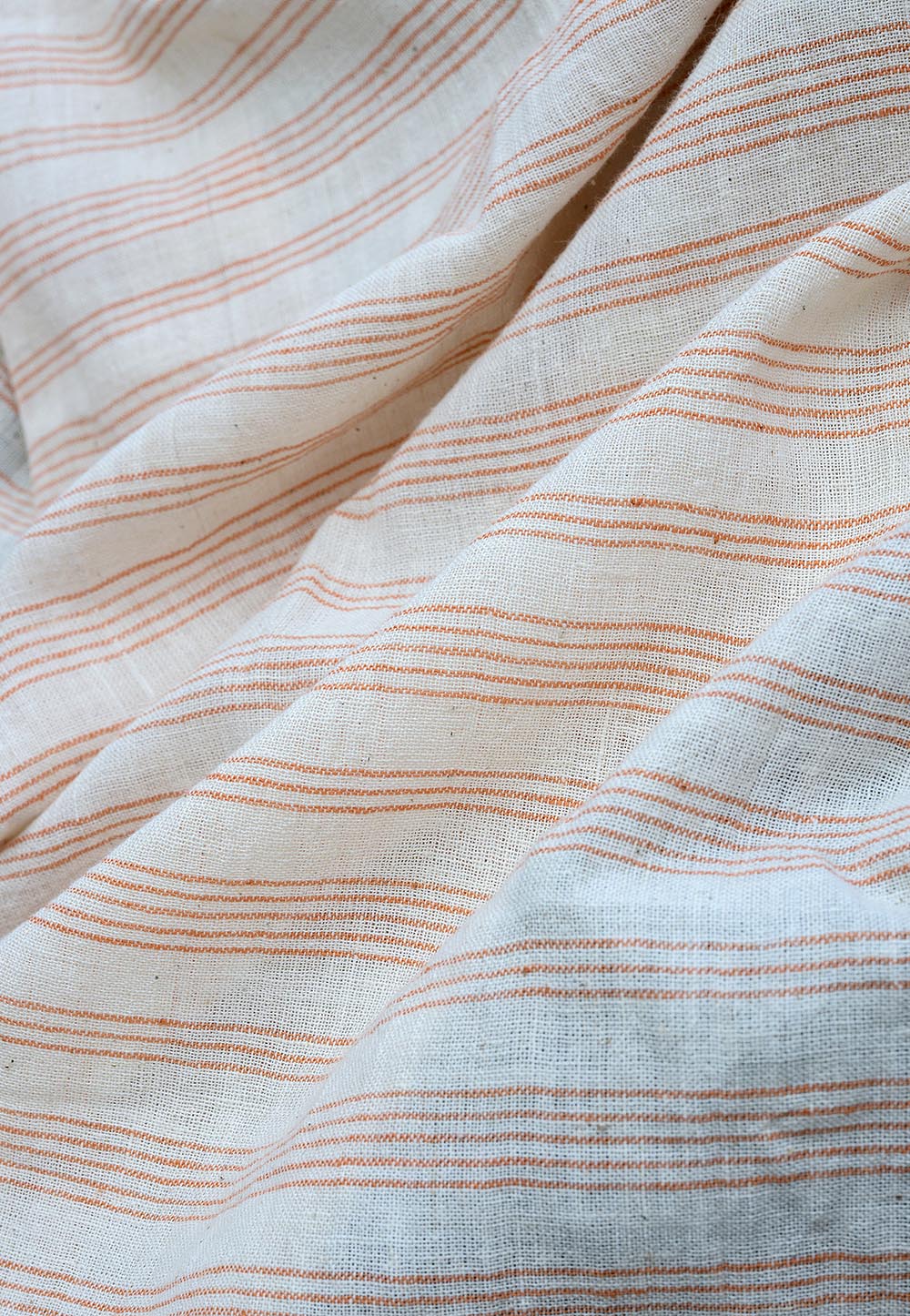 Cotton Stole Orange Lines - Image 5