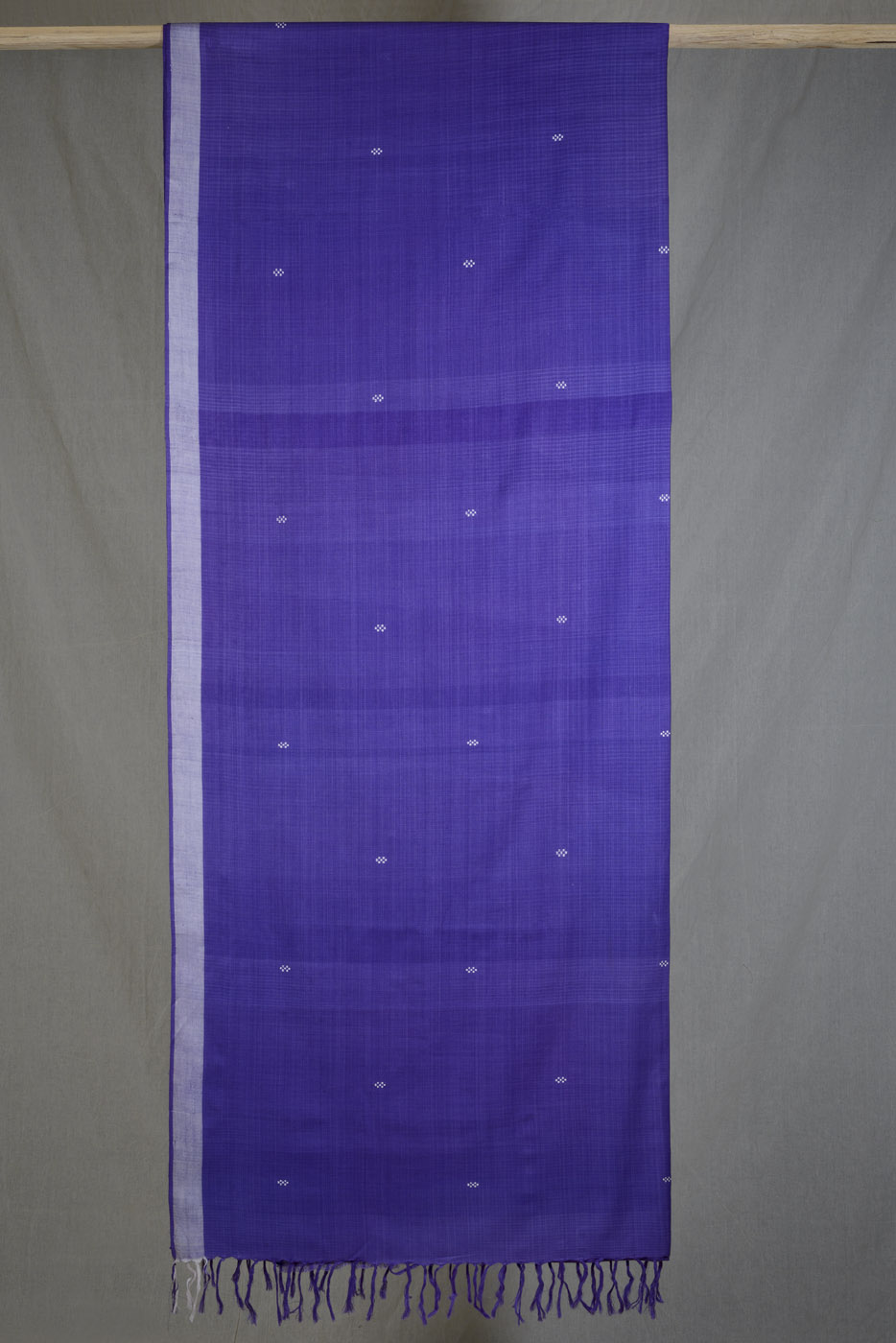 Handwoven Purple Bawanbooti Saree