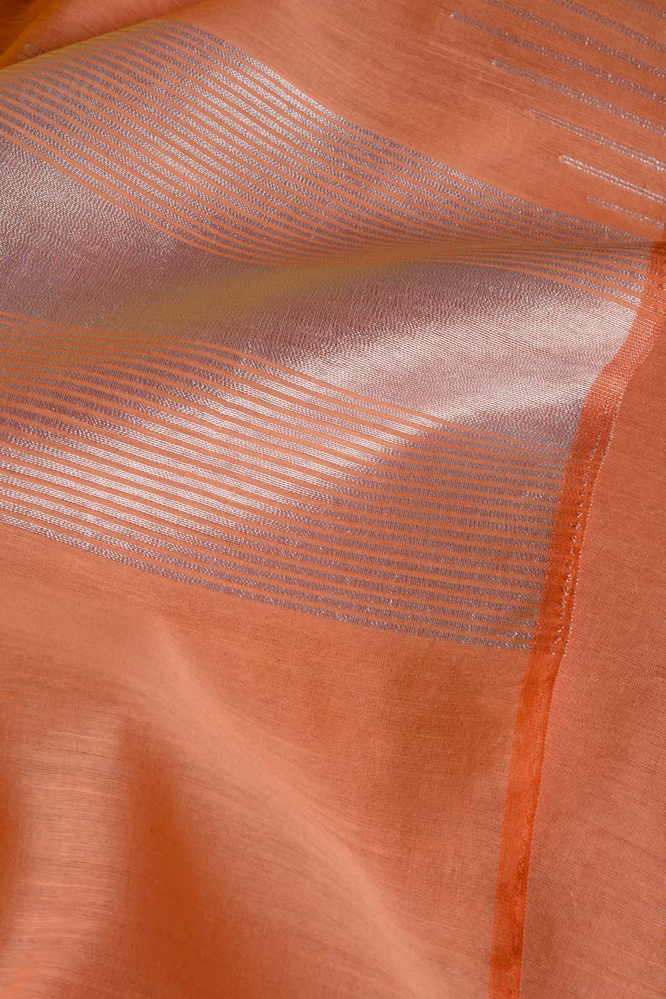 Handwoven Cotton Silk Saree - Image 3