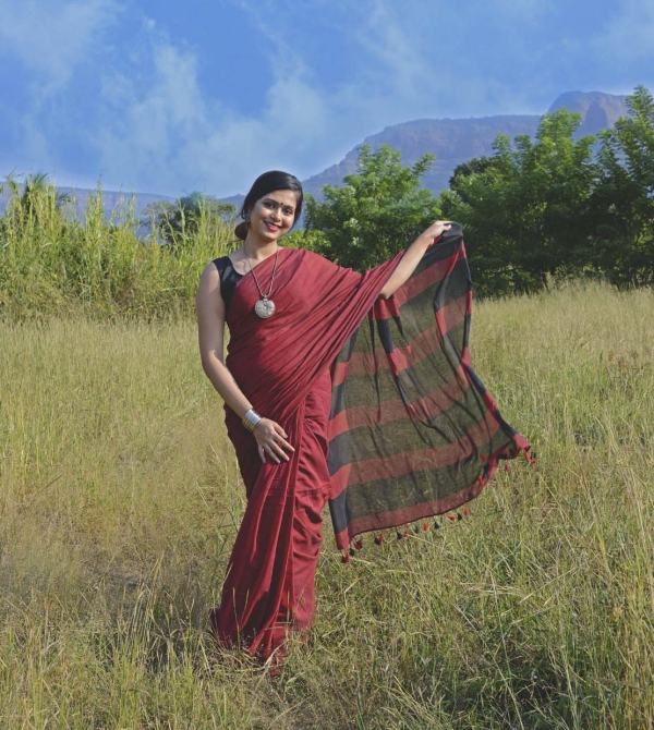 Handwoven Cotton Saree - II