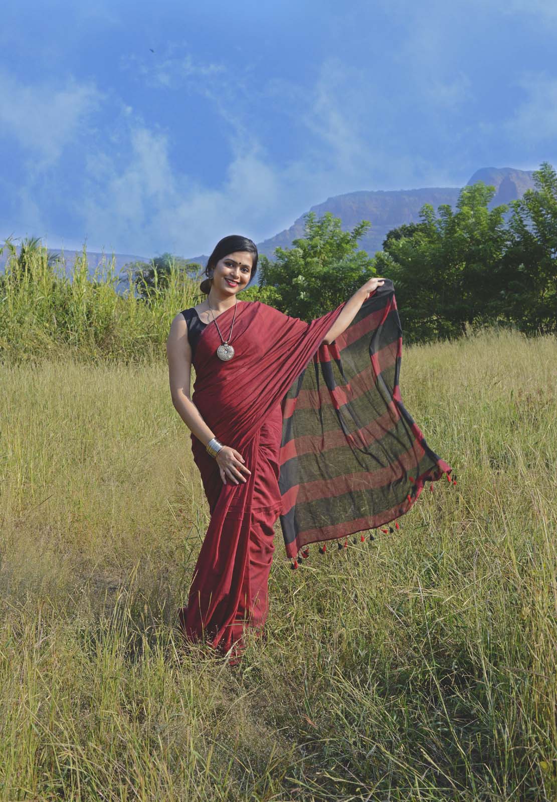 Handwoven Cotton Saree - II