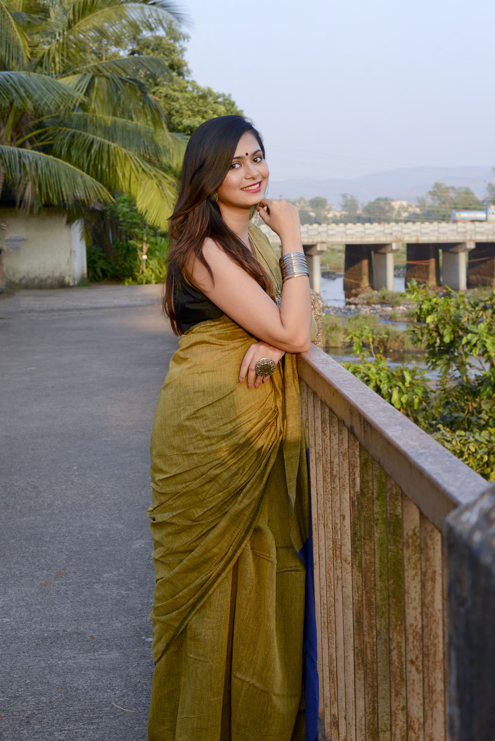 Handwoven Cotton Saree – XVI - Image 3