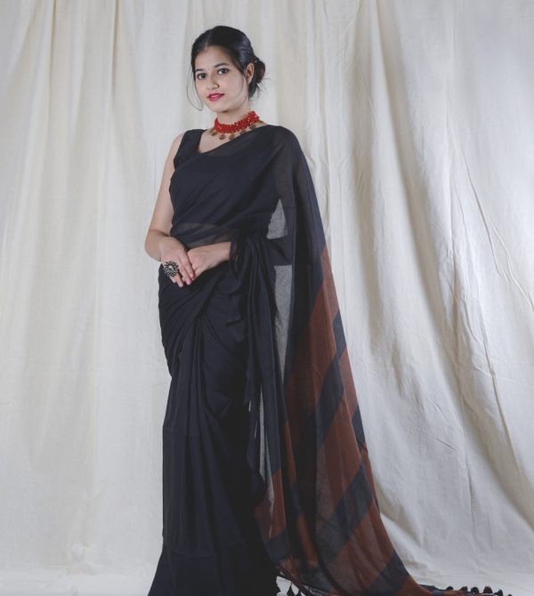Handwoven Cotton Saree - I