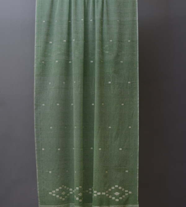 Green Jamdani Dupatta