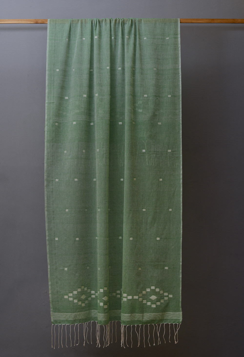 Green Jamdani Dupatta