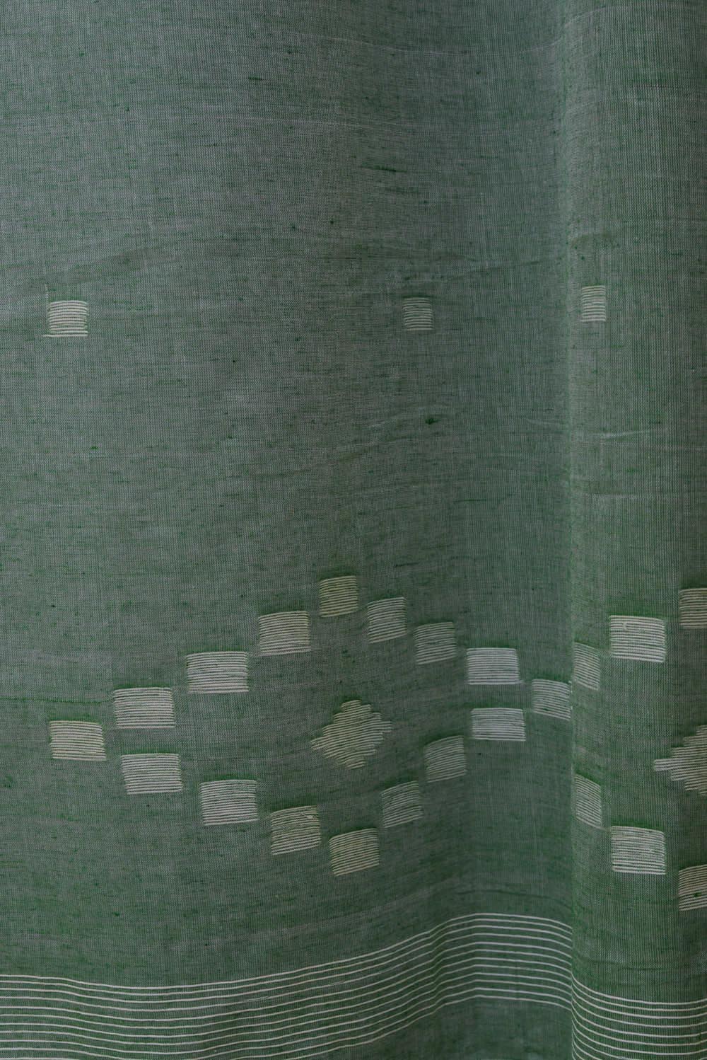 Green Jamdani Dupatta - Image 3