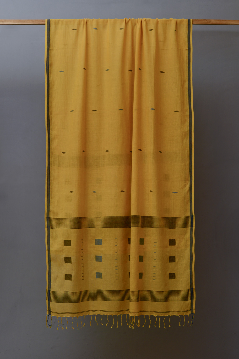 Mustard Yellow Jamdani Dupatta