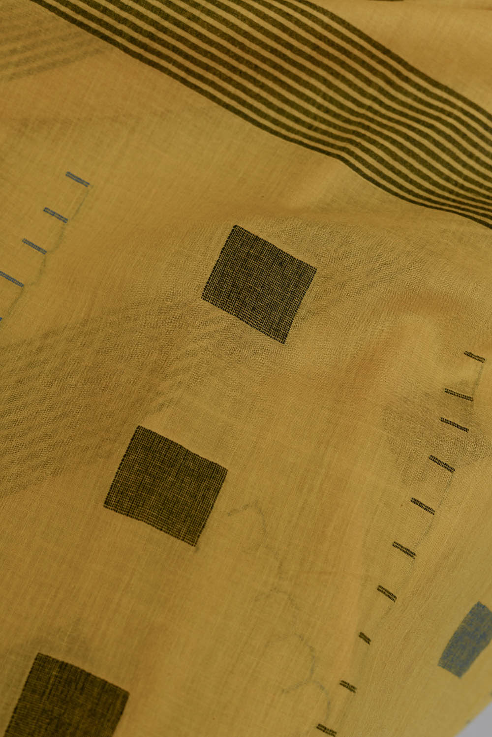 Mustard Yellow Jamdani Dupatta - Image 5