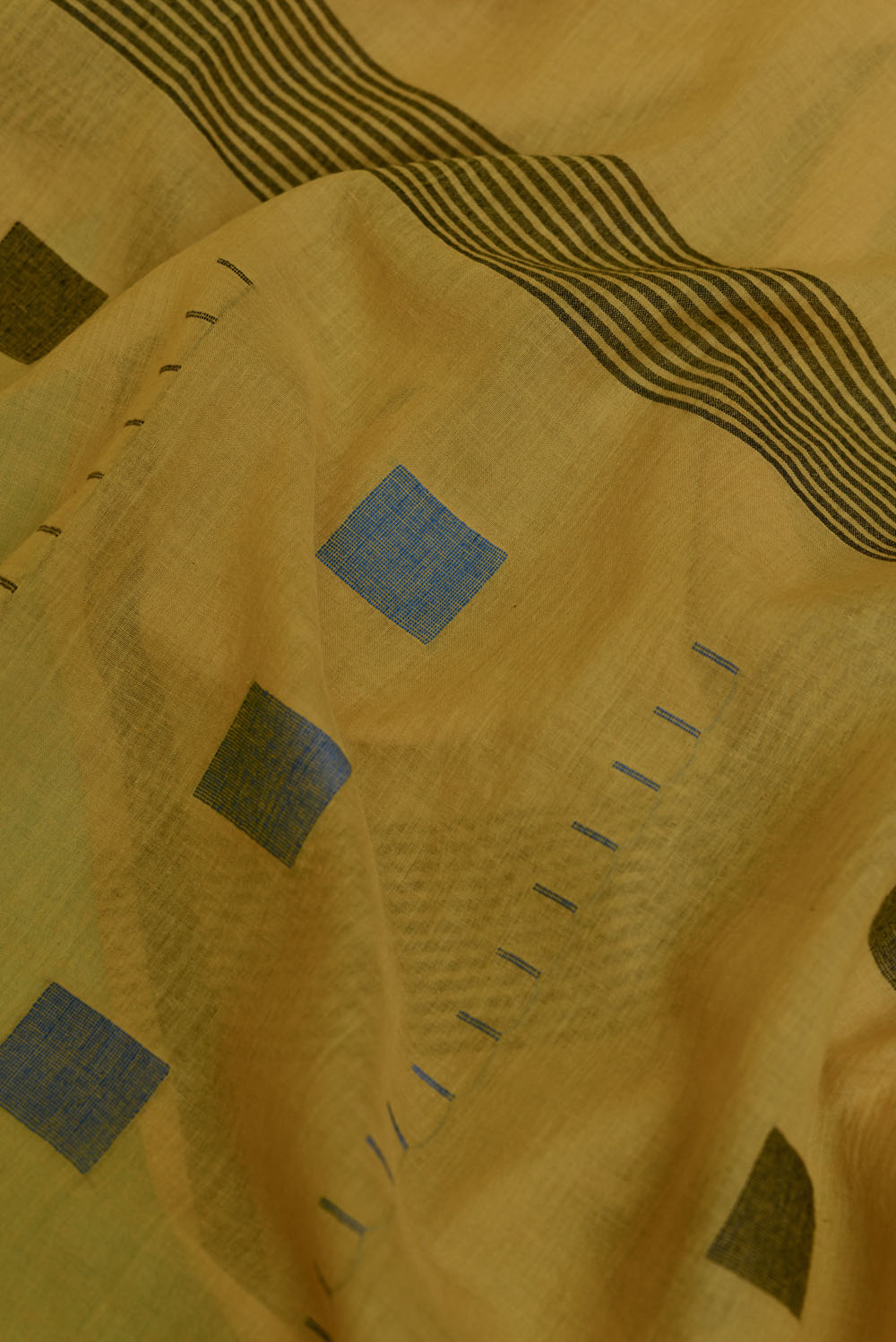 Mustard Yellow Jamdani Dupatta - Image 4